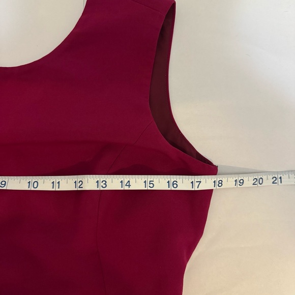 NWOT! Nicole Miller Cutout Cross Back Fuchsia Pink Purple Sleeveless Dress Sz 8 - Picture 5 of 9